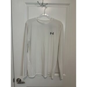 Men's Under Armour Heat Gear Compression Long Sleeve Shirt White Sz XXL NWT